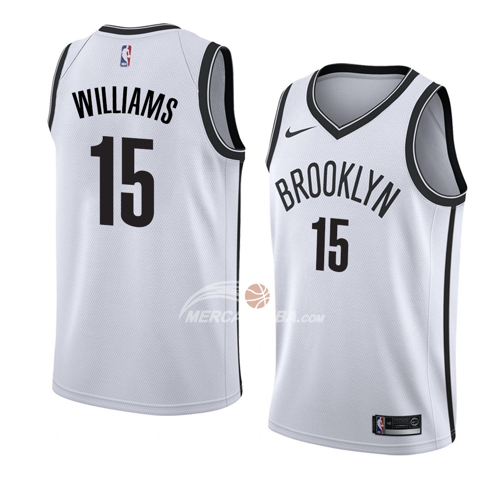 Maglia Brooklyn Nets Alan Williams Association 2018 Bianco